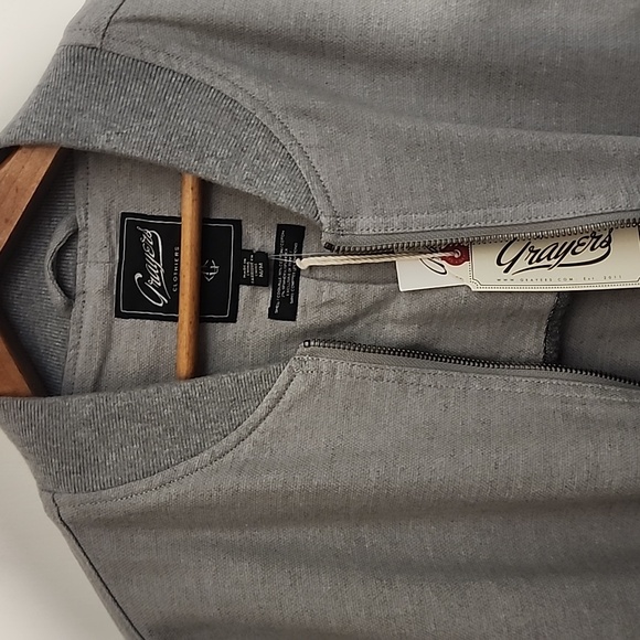 NWT Grayers Medium Thick Cotton Jacket Full Zip Interior Pocket Beautiful Gift - Picture 3 of 8